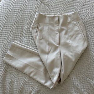 Zara Elegant Beige Women's Pants - high waisted